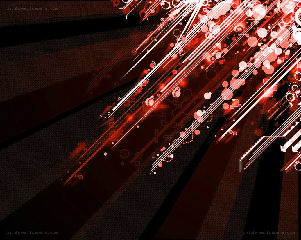Red abstract digital art