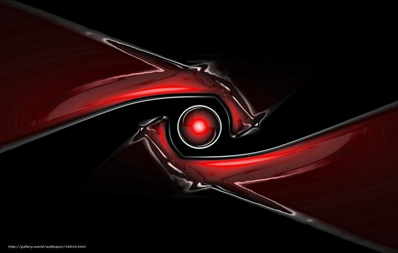 Red abstract digital art