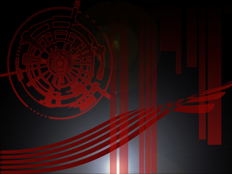 red abstract digital design