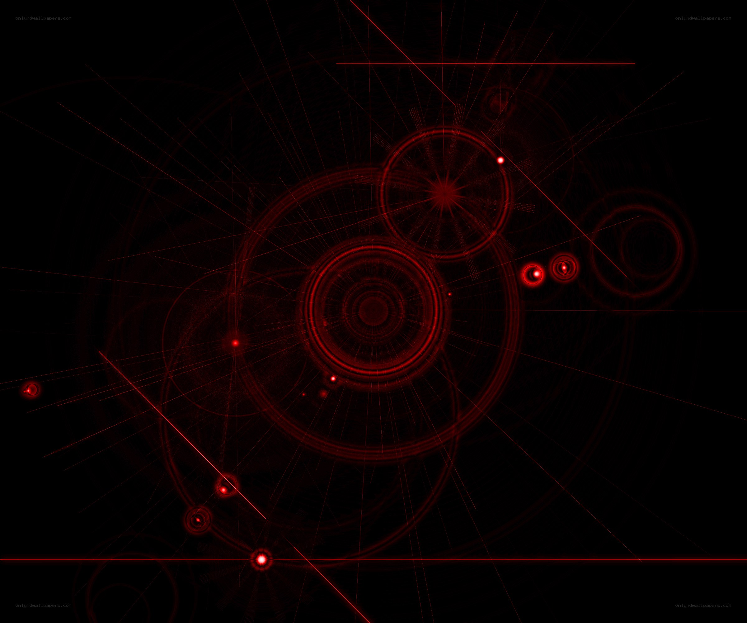 Red abstract digital pattern