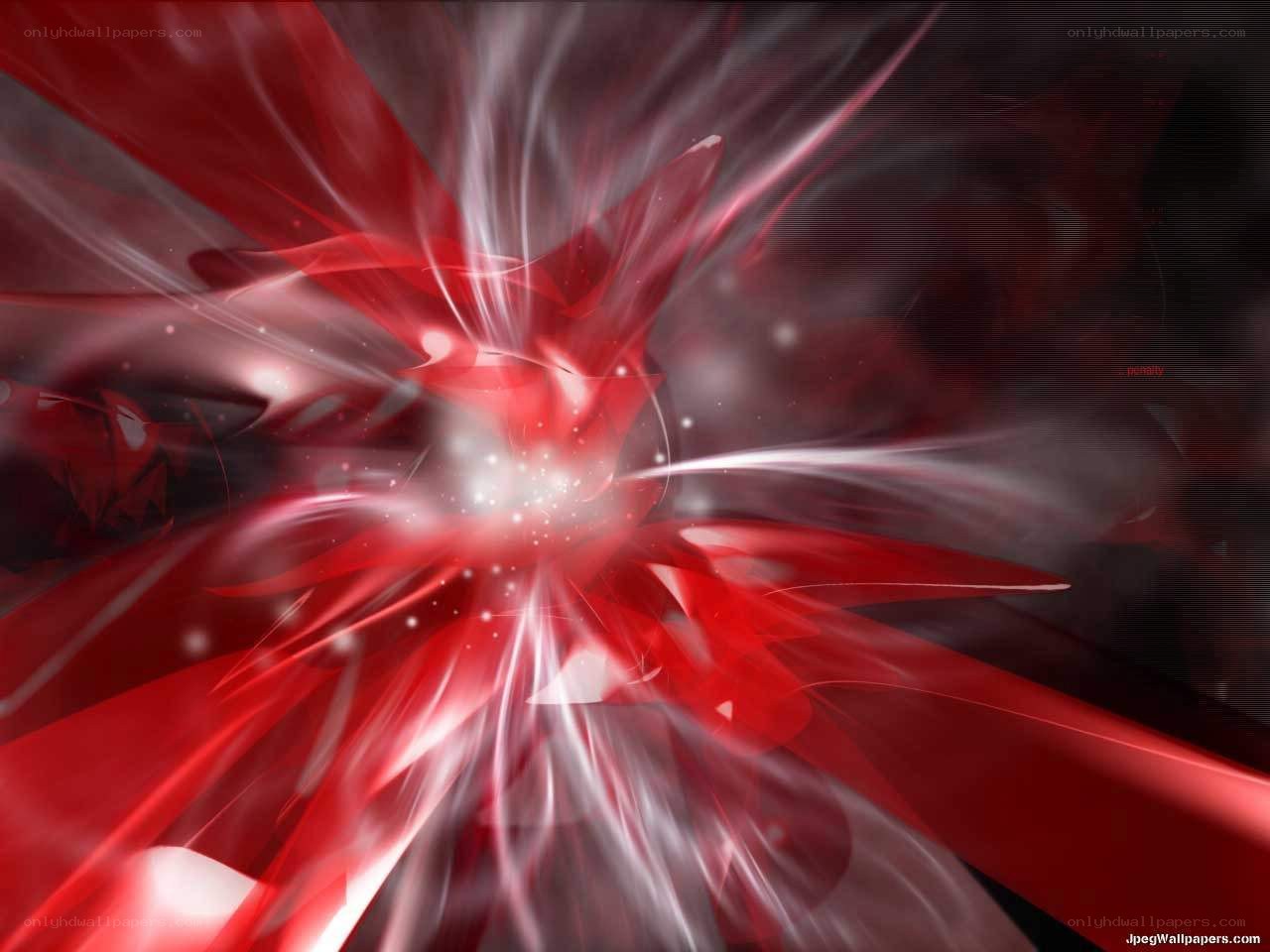Red abstract energy burst