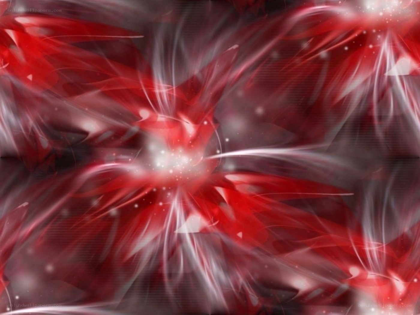 Red abstract energy burst