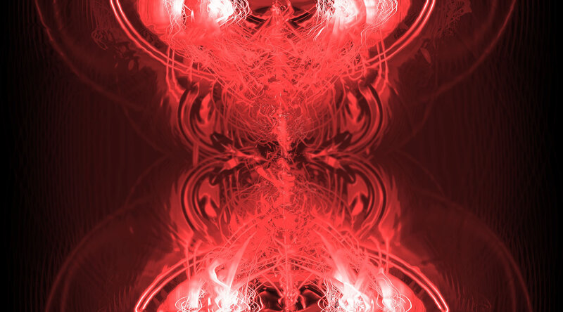 Red abstract energy pattern