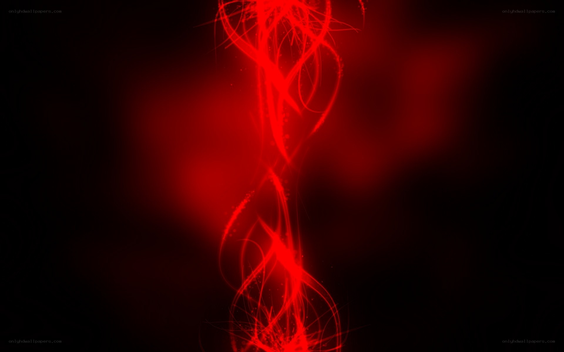 Red abstract energy swirl