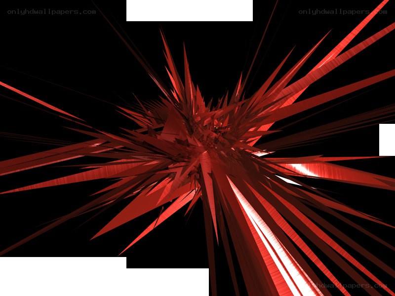 Red abstract explosion