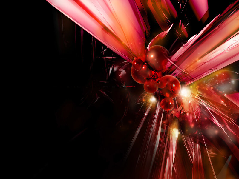 Red Abstract Explosion — Dramatic