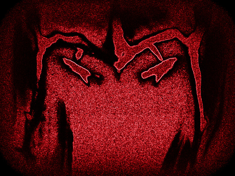 Red Abstract Face