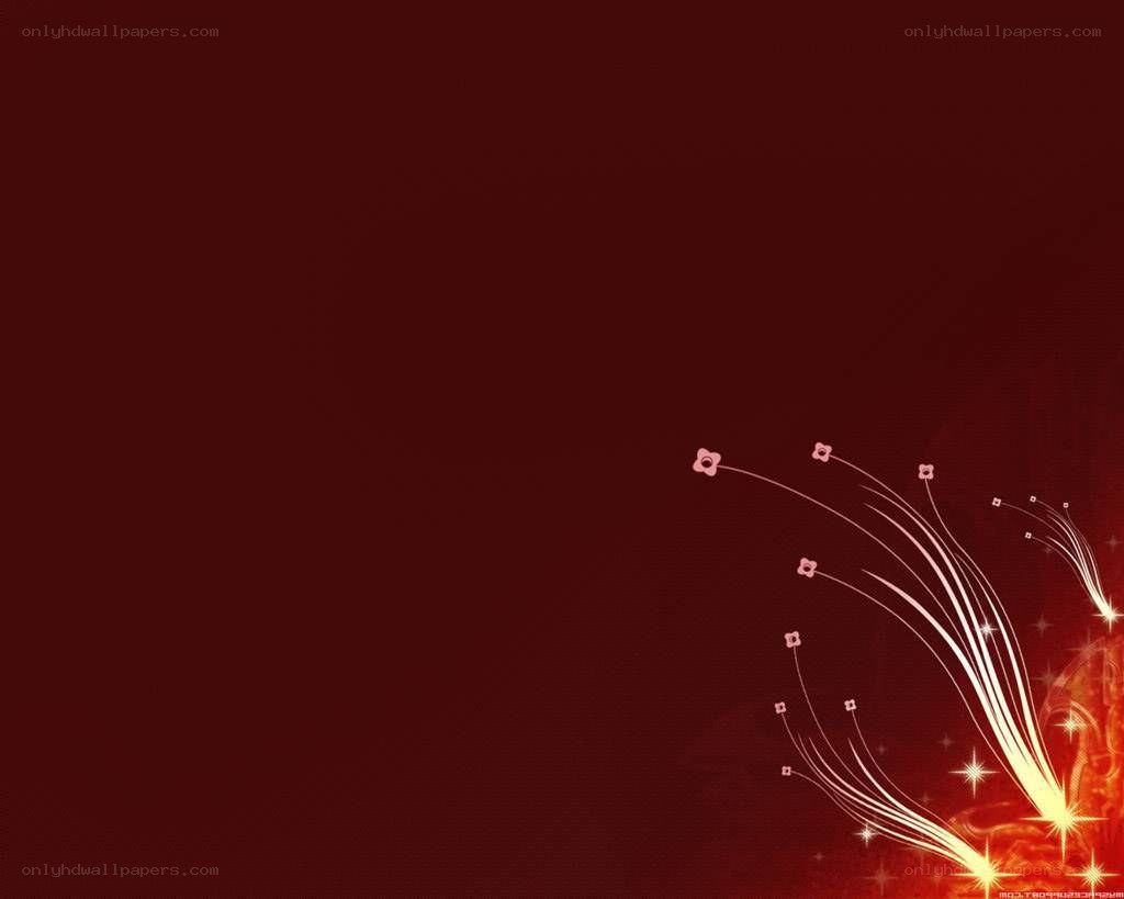 Red abstract floral design