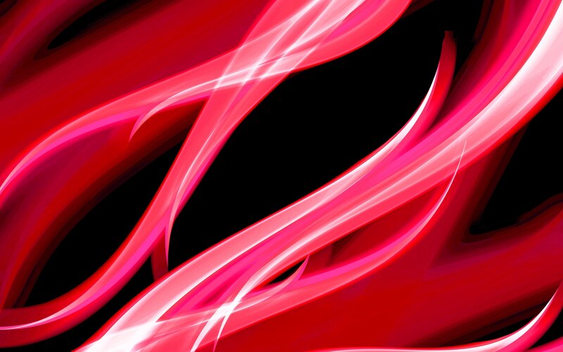 Red abstract flowing lines