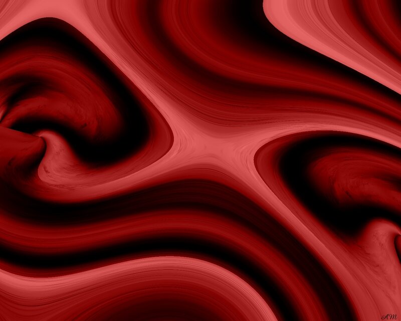 Red abstract fluid swirl