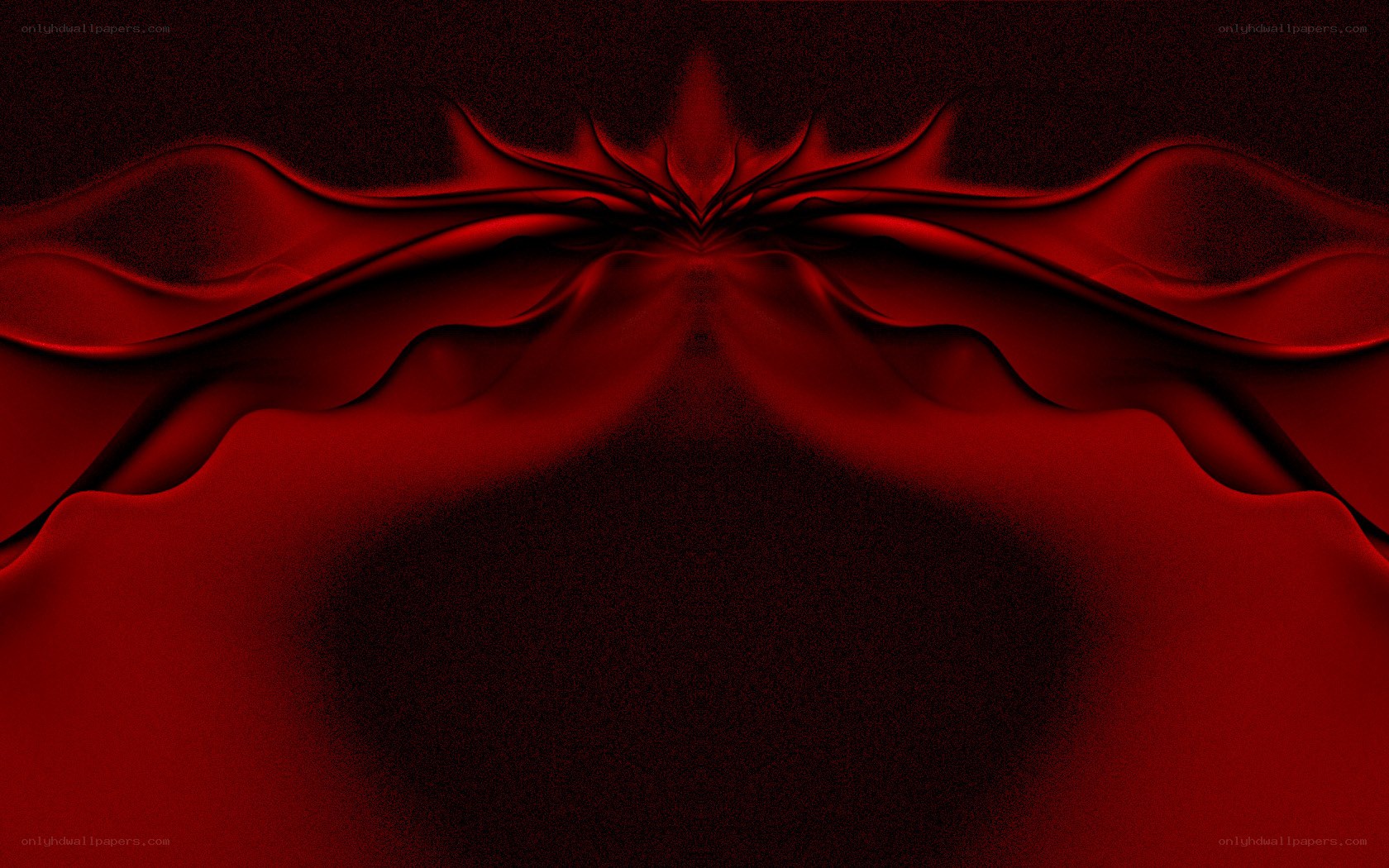 red abstract fractal design