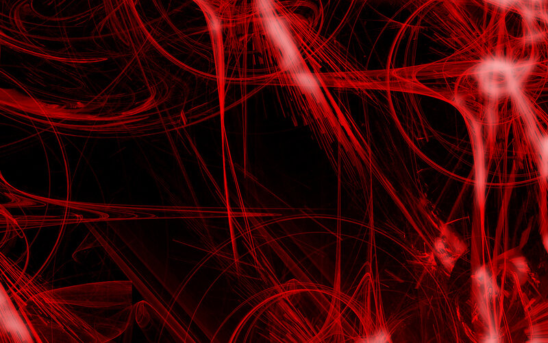 Red abstract fractal lines