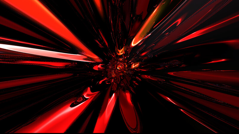 Red Abstract Fractal Pattern — Dramatic
