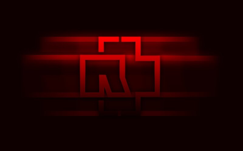 red abstract geometric design
