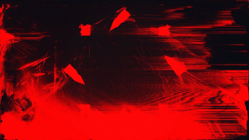 Red Abstract Glitch Art
