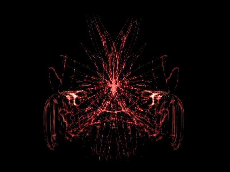 red abstract light pattern