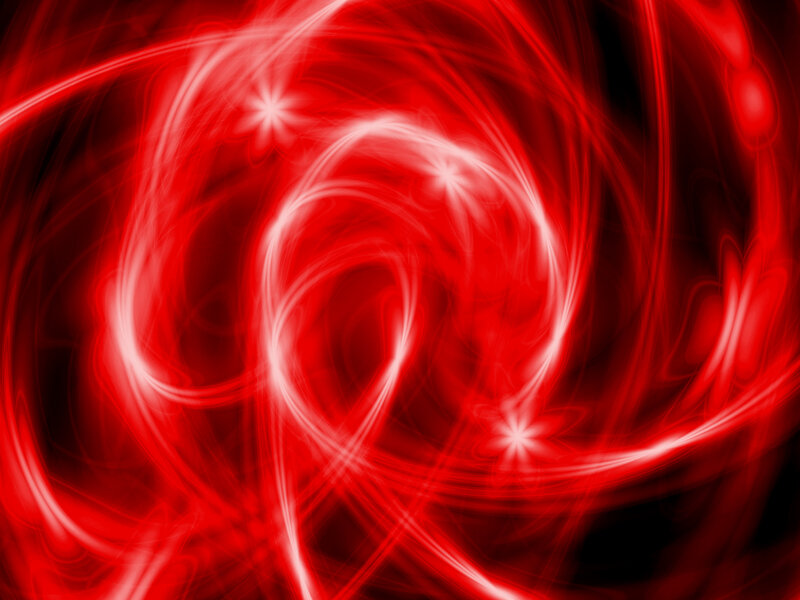 Red abstract light swirls
