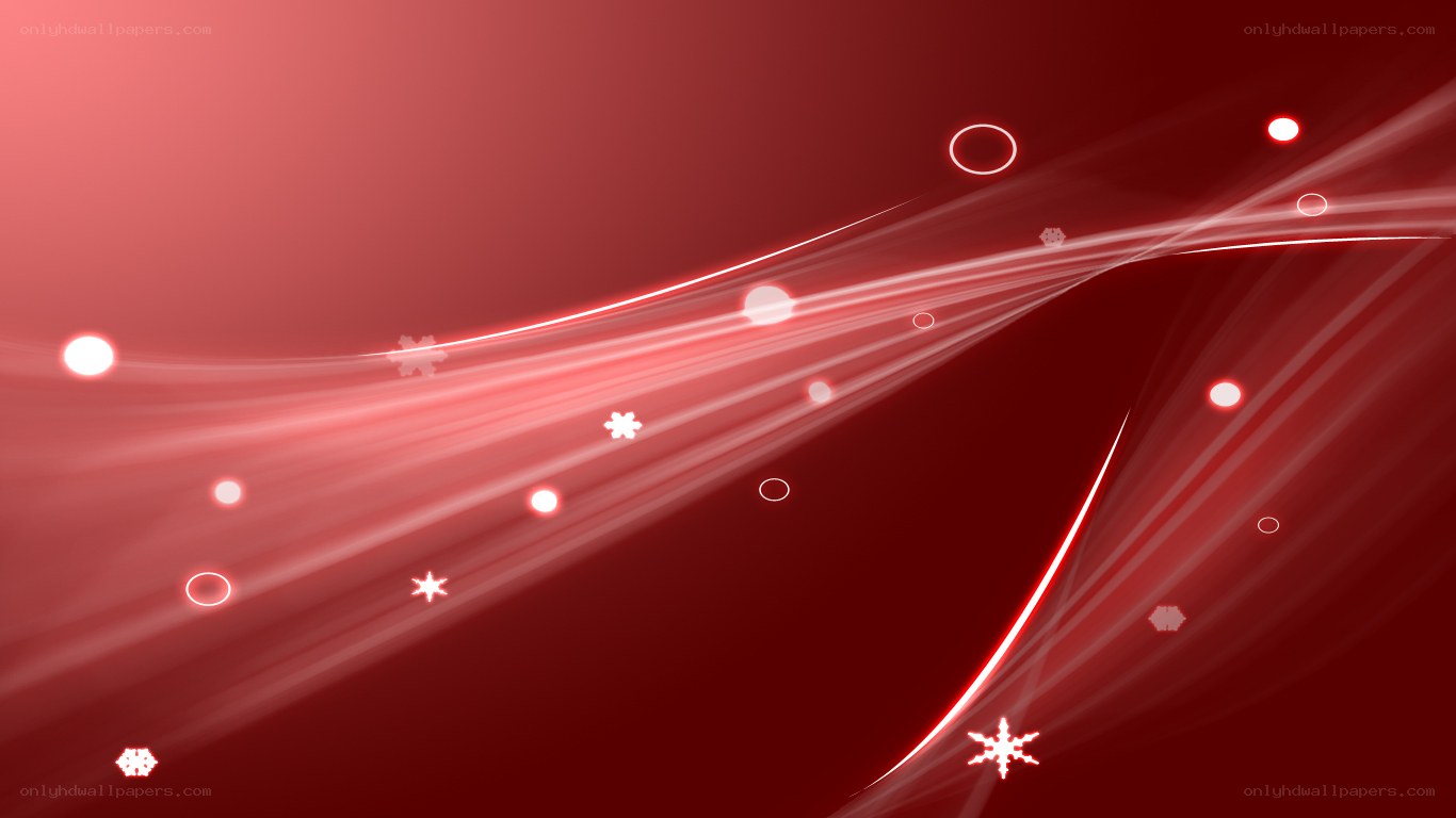 Red abstract light waves