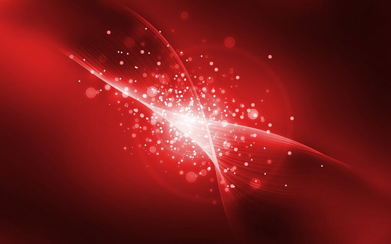 Red abstract light waves