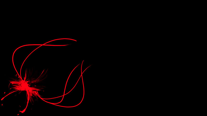 Red Abstract Lines — Black