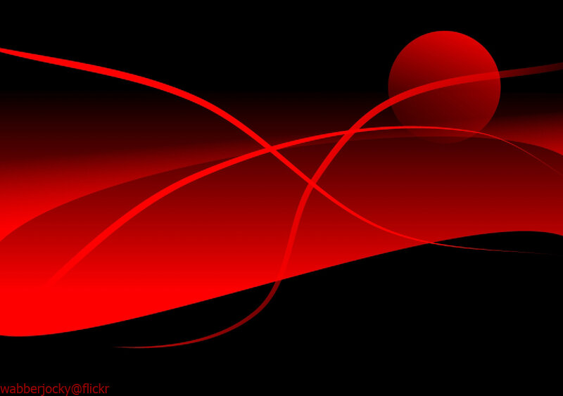 Red Abstract Lines — Dramatic, Circle