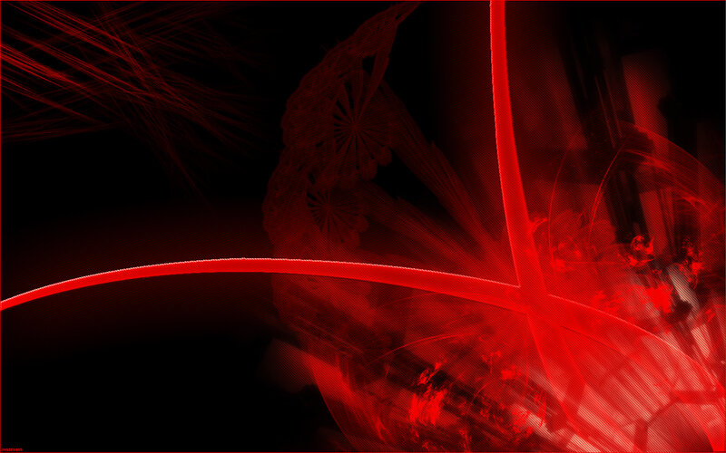 Red Abstract Lines — Dramatic, Curves