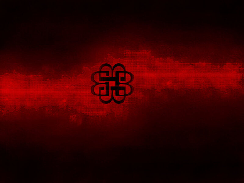 red abstract logo background