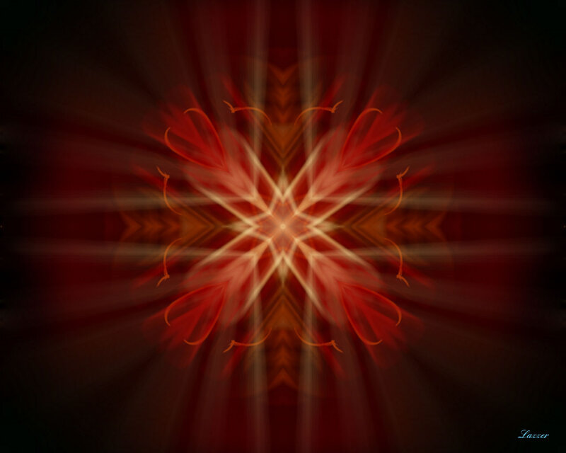 Red Abstract Mandala