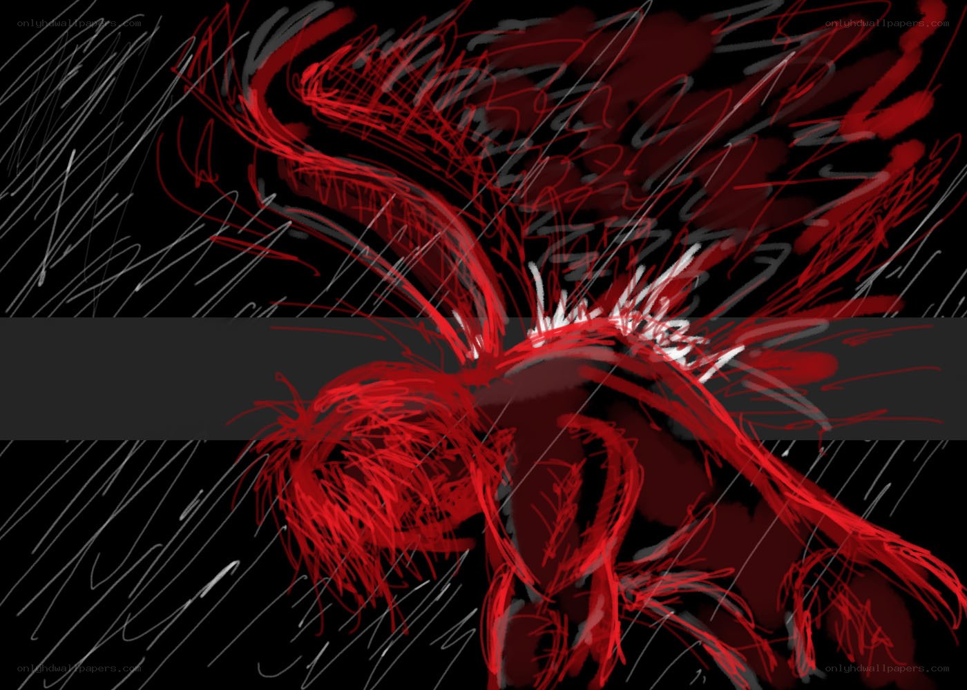 Red abstract motion art