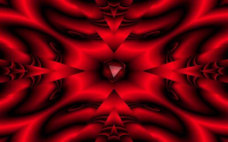 Red Abstract Pattern — Dramatic, Digital Art