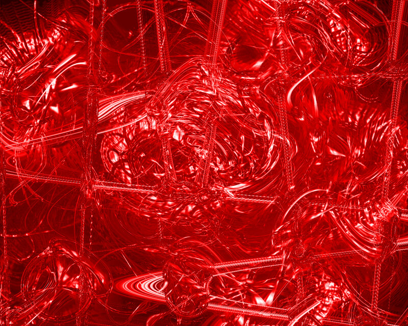 Red Abstract Pattern — Intense, Lines