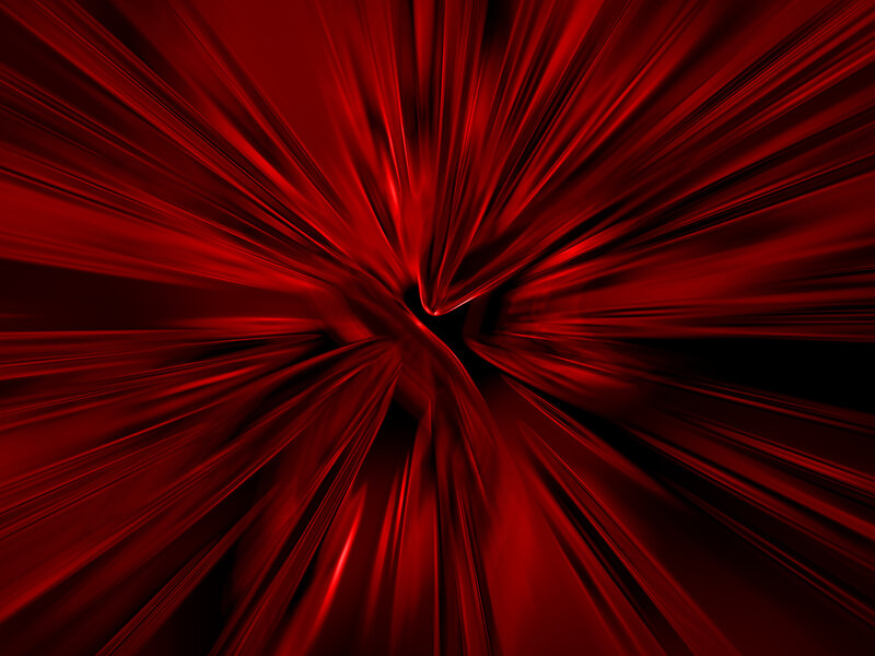 Red abstract radial pattern