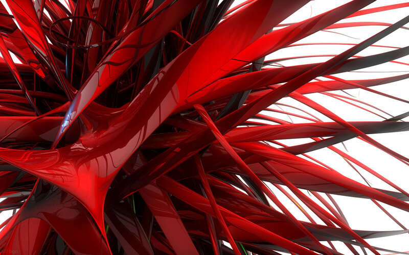 Red Abstract Shapes