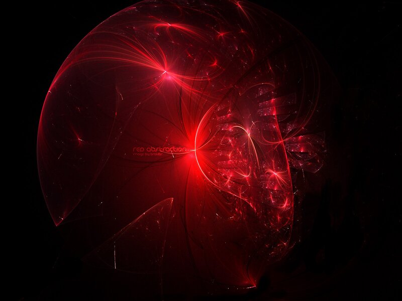 Red Abstract Sphere — Dramatic, Light