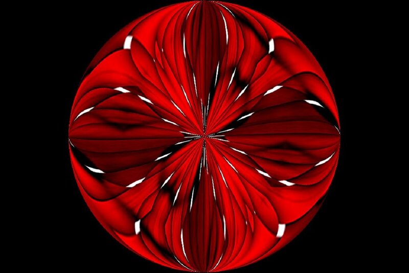 Red Abstract Sphere