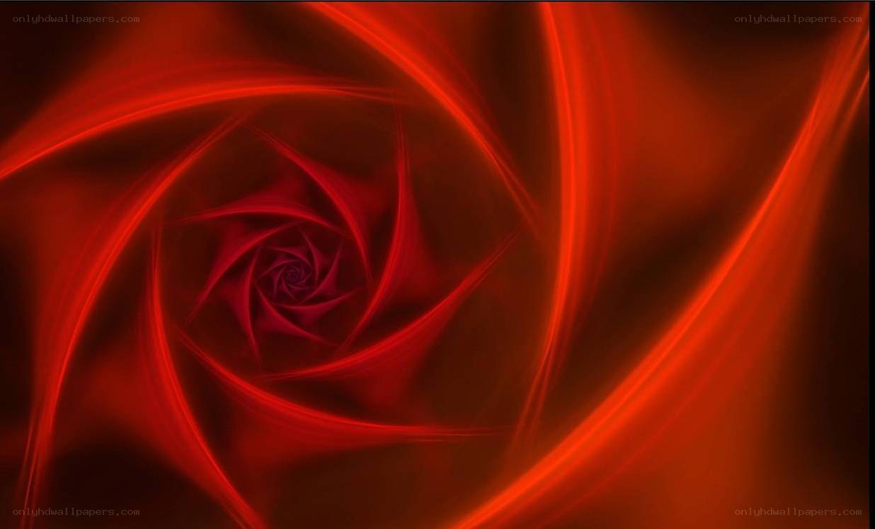 Red abstract spiral design