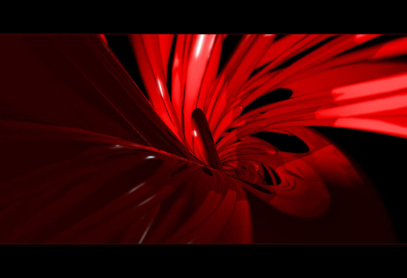 Red abstract spiral design