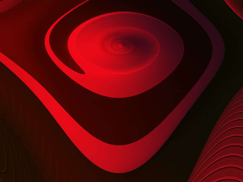 red abstract spiral pattern
