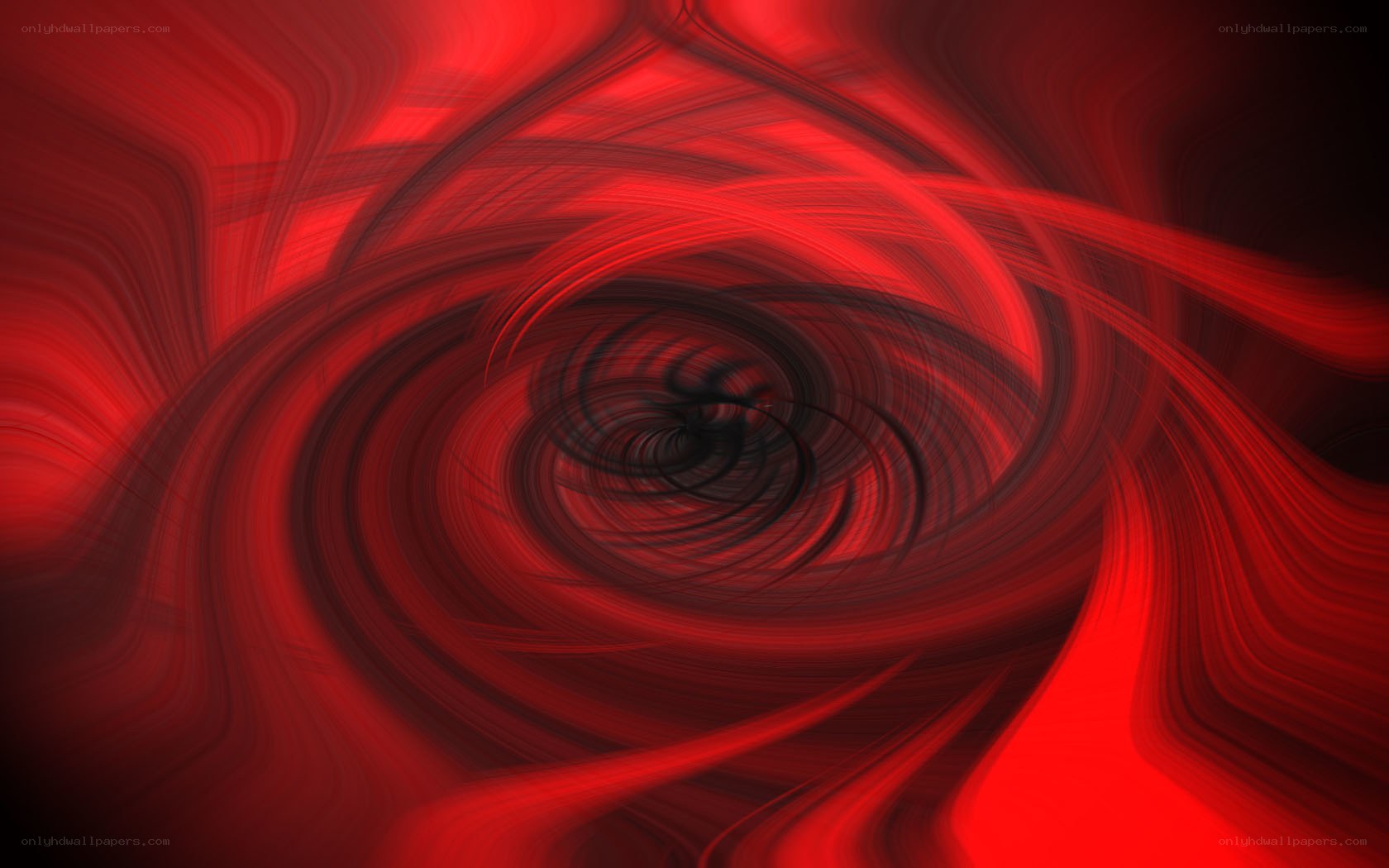 Red abstract spiral