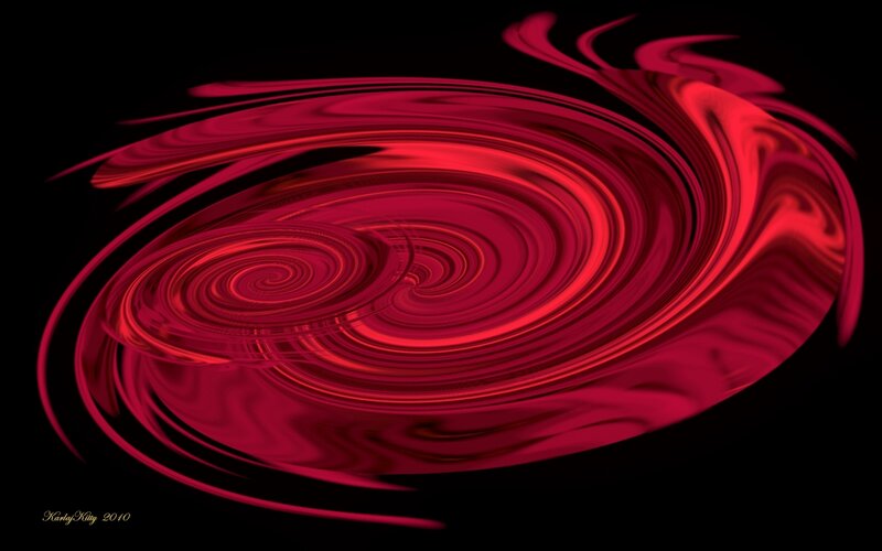 Red abstract swirl