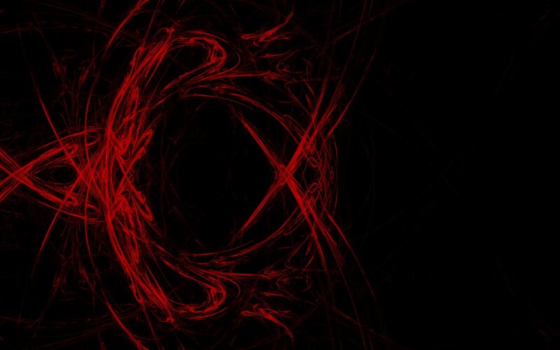 Red abstract swirl design