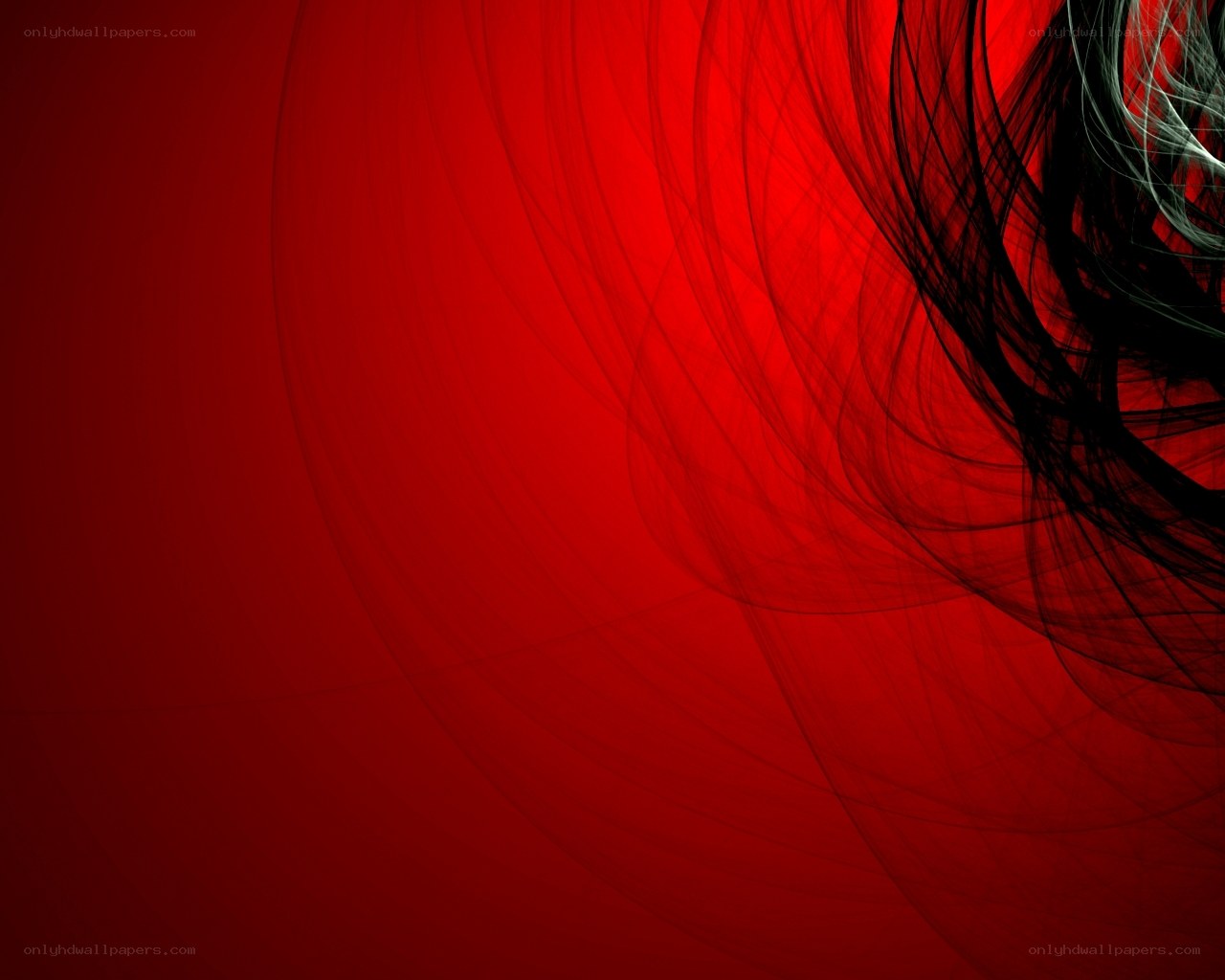 Red abstract swirl design
