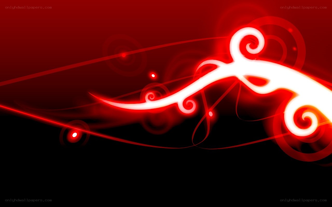 Red abstract swirl design