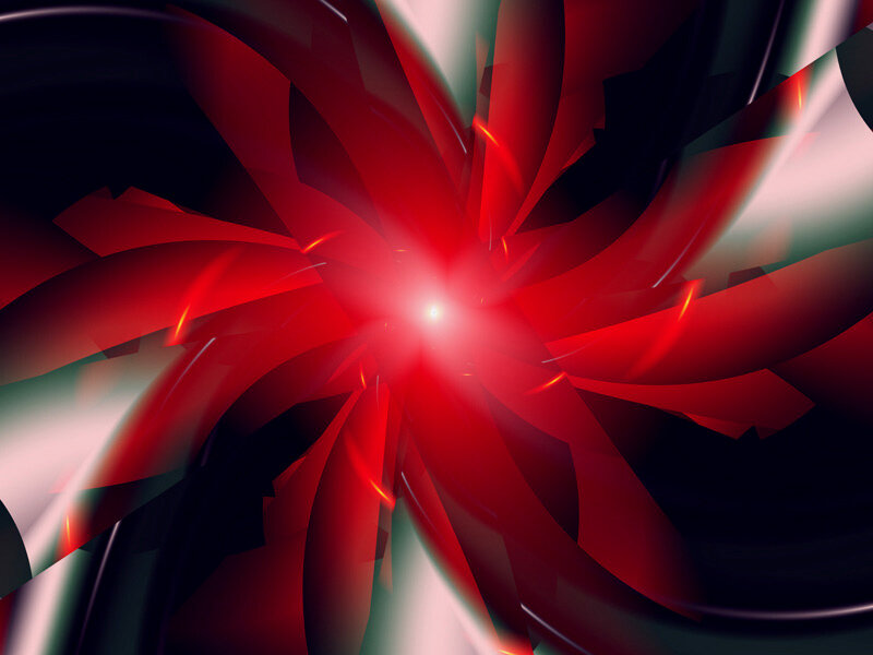 Red Abstract Swirl — Dramatic, Light