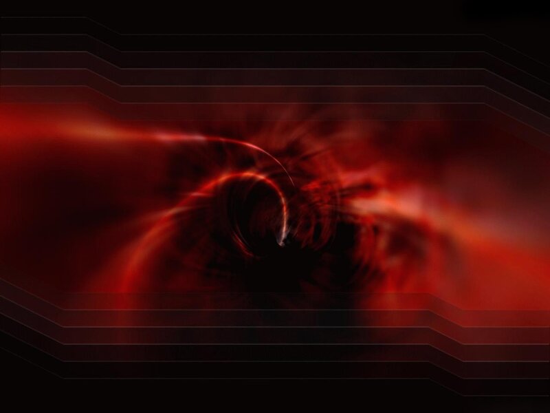 Red Abstract Swirl — Dramatic, Lines