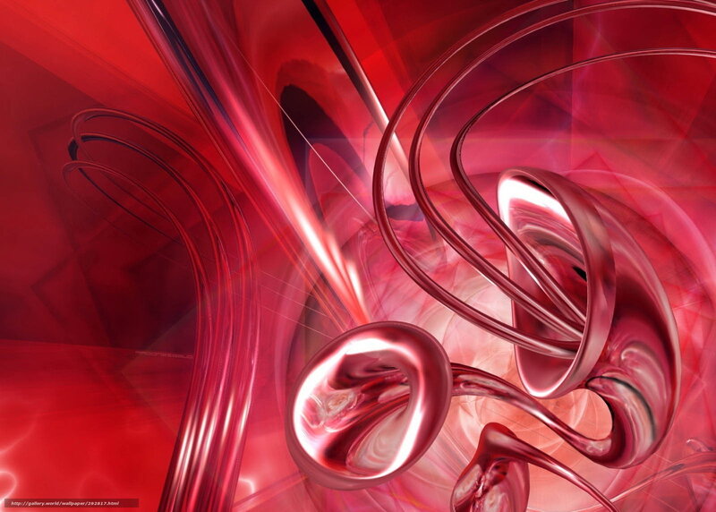Red Abstract Swirls — Dynamic, Light