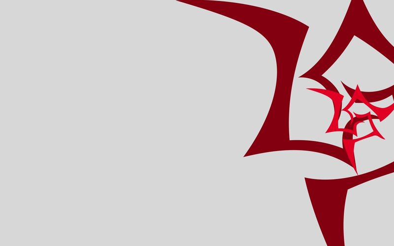 Red Abstract Symbol — Dramatic, Gray