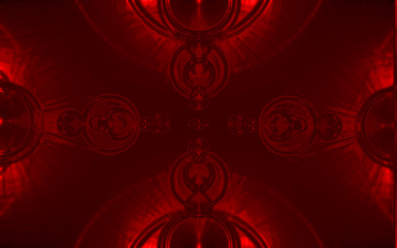 red abstract symmetry