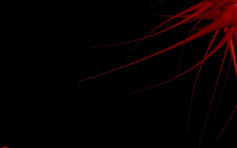 Red Abstract Tendrils