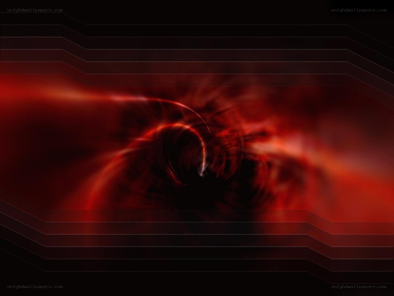 red abstract tunnel
